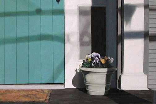 'Pansies and Door' ©