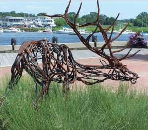 Elk sculpture