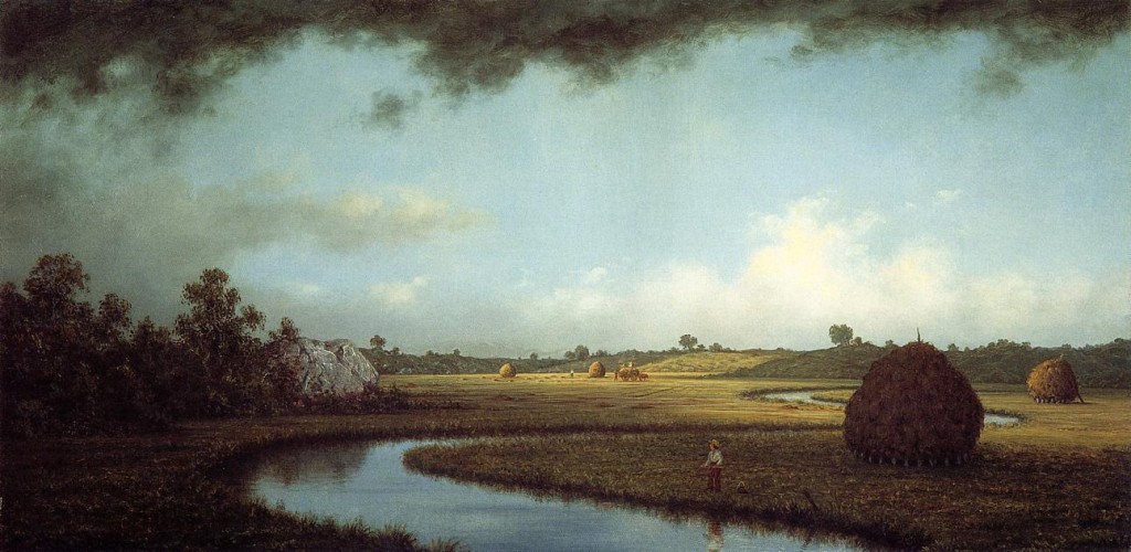 Martin Johnson Heade Sudden Showers, Newbury Marshes, c 1865-1875