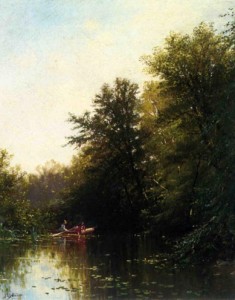 On the Mill Stream at Newburyport Massachusetts, Alfred Thompson Bricher, press to enlarge.