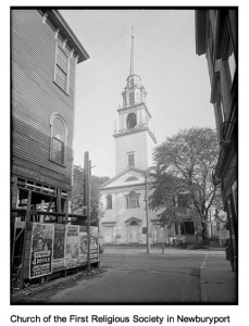 Unitarian Church, Pleasant Street, 1929, courtesy of the Boston Public Library, Print Department (press image to enlarge)