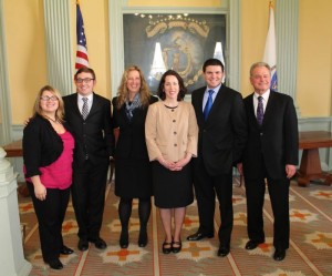 Senator O'Connor Ives with her staff