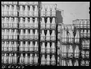 Milk Bottles, Courtesy of the Library of Congress