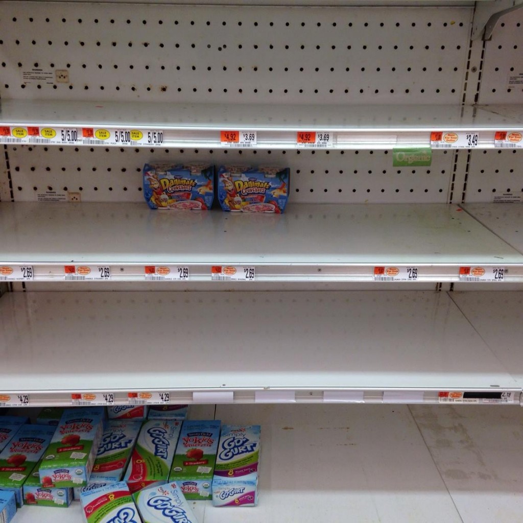 Newburyport's Market Basket-empty shelves