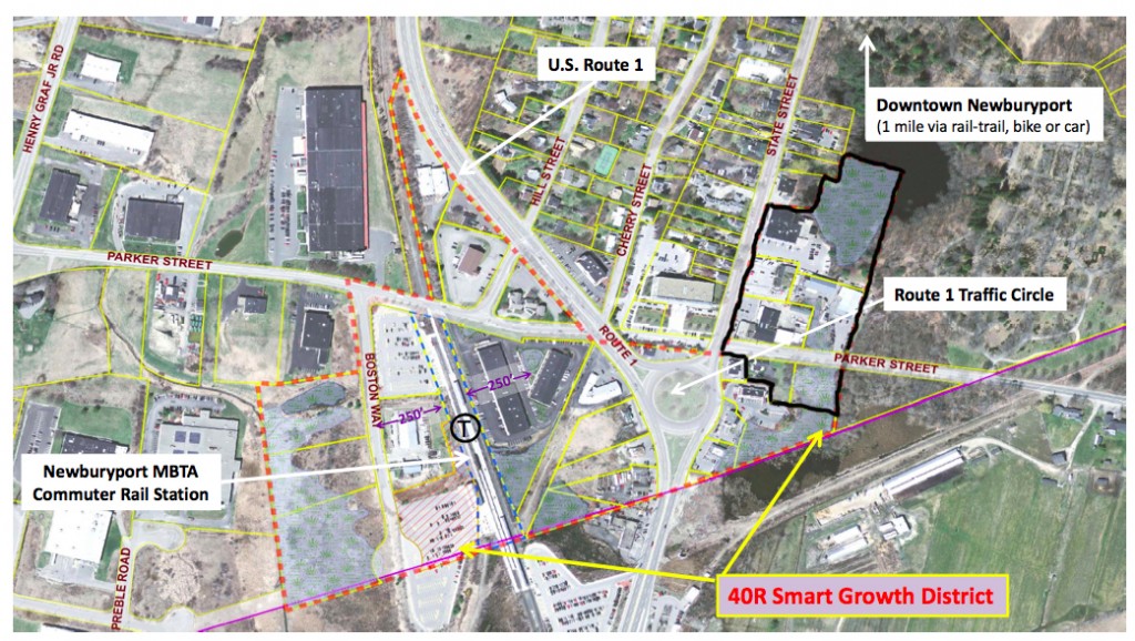 Area in the Proposed Amendment to the 40R Smart Growth District