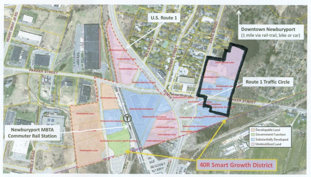 Area in the Proposed Amendment to the 40R Smart Growth District