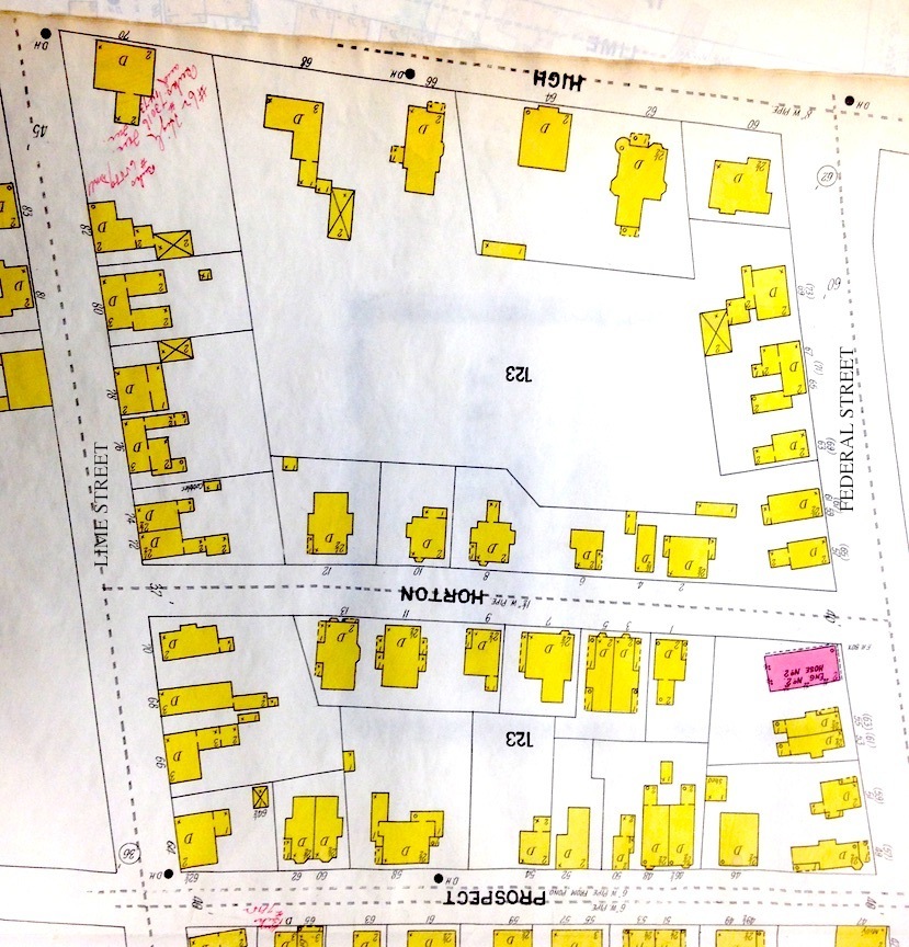 1900 Map showing Horon Street and all the new development