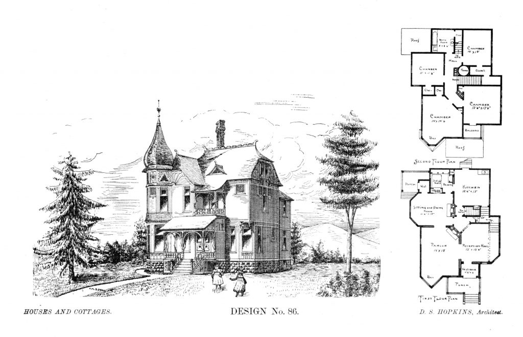 Plans by architect D. S. Hopkins