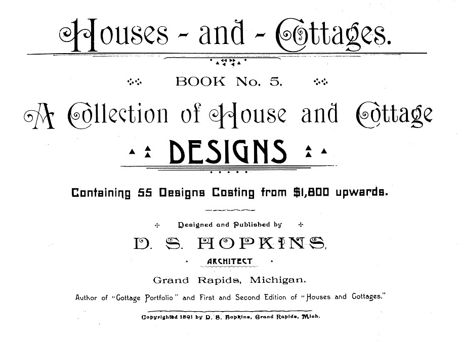 Plans by architect D. S. Hopkins