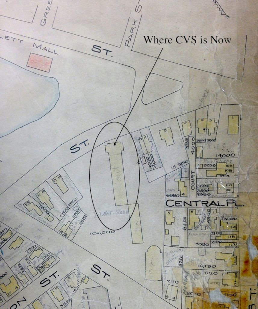 1924 Map of Pond Street